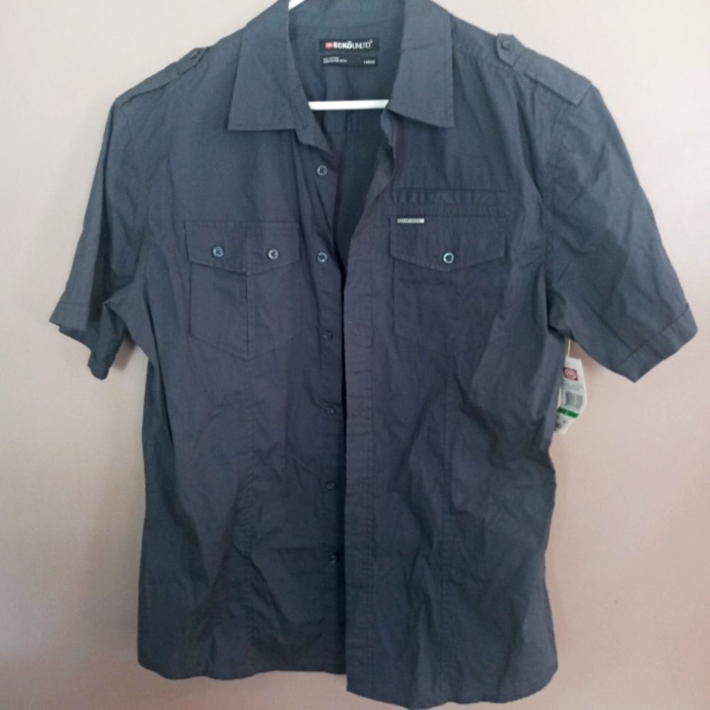 Men's EckoUNLTD Button Down Shirt Size Large